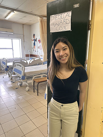 Alyssa Nguyen in a classroom.