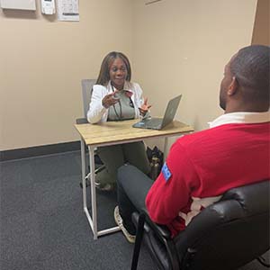 Eleasha Partner with a patient