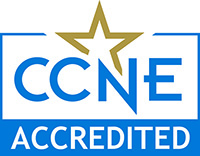 CCNE accreditation seal.