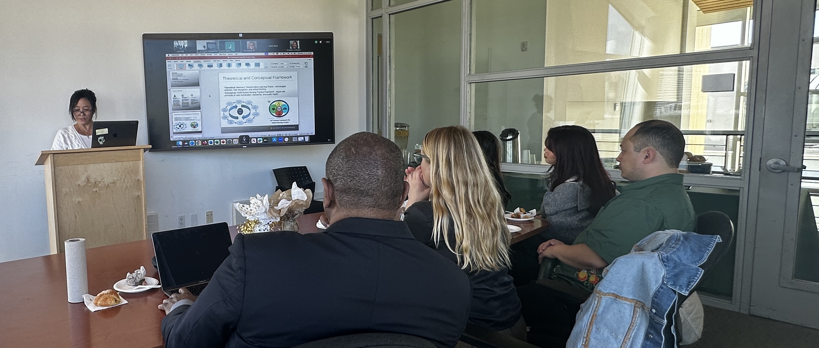 Michelle Concepcion presenting in class