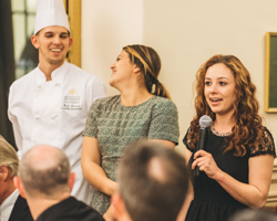 Mark Felando, Celia Pellegrini, and Simone Aguilar