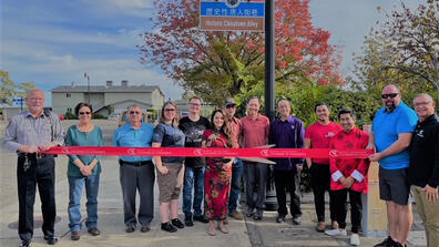 Jessica Chew at ribbon cutting