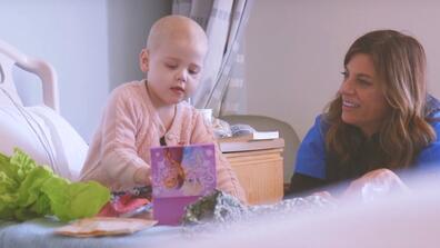 Nurse with child in a hospital