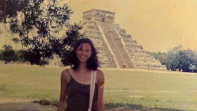 Jennifer Sturdy near Chichen Itza