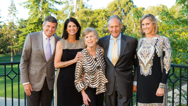 Sobrato family poses for picture