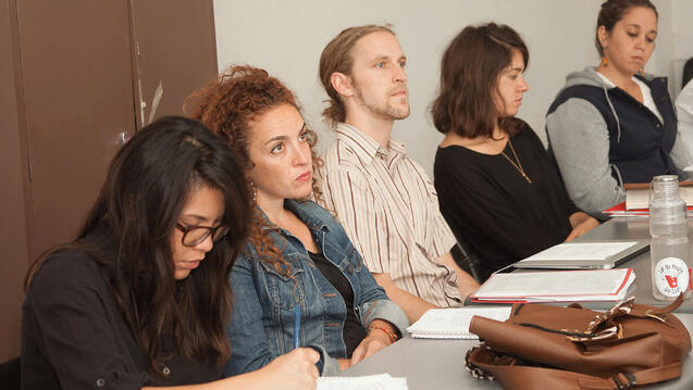 Students in classroom.