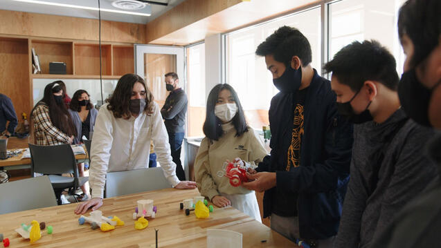 Students in a lab