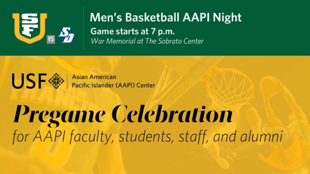 Read event detail: USF Men&#039;s Basketball AAPI Night Pregame Celebration