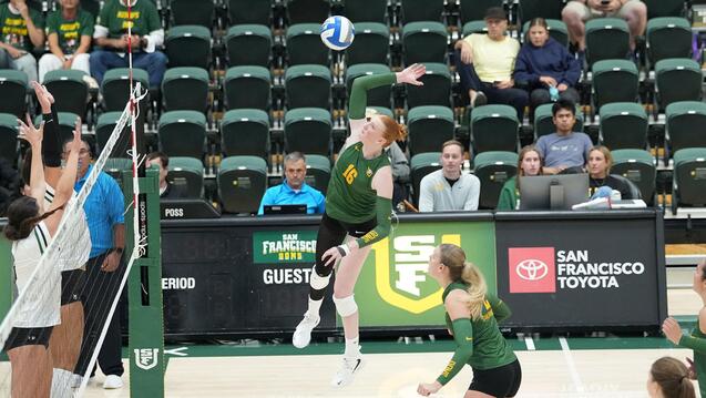 Read event details:  USF Women's Volleyball vs Gonzaga - Dig Pink