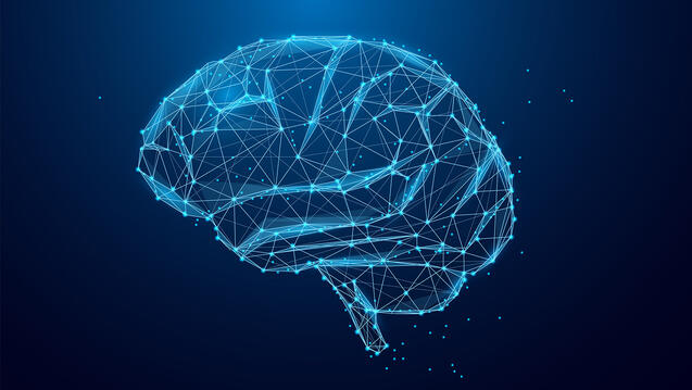 Digital illustration of a brain