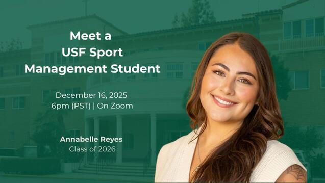 Read event details: MS in Sport Management | Meet a Student