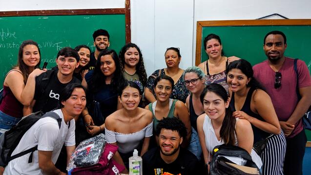 USF students on Arrupe Immersion trip in Brazil