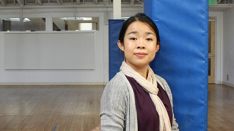 Clarissa Ko in a dance studio.