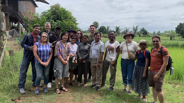 McGrath graduate fellows in Cambodia