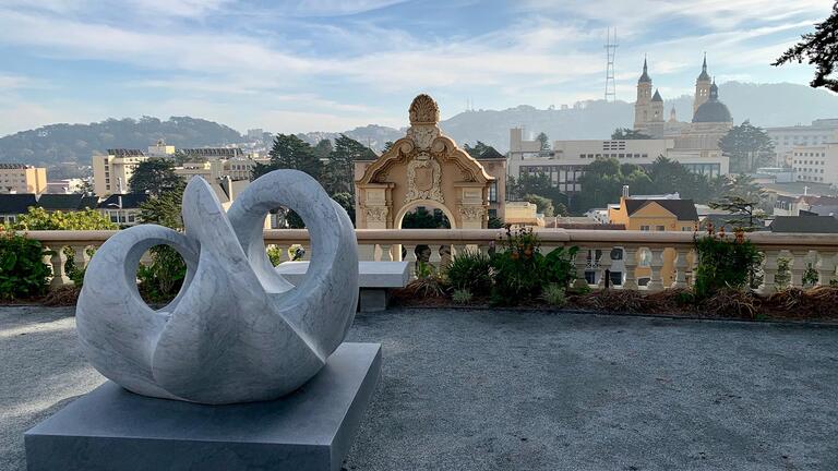 Sculpture at lone mountain