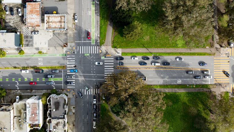 Arial view of San Francisco