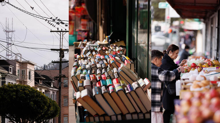 Neighborhood storefronts in San Francisco