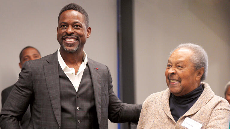 Sterling K. Brown and Dr. Clarence B. Jones