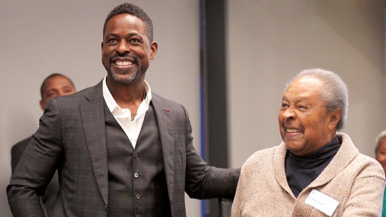 Sterling K. Brown and Dr. Clarence B. Jones