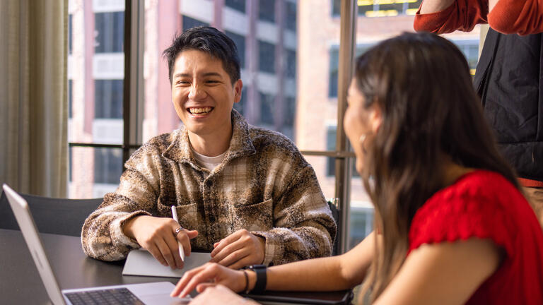 Computer Science student smiling.
