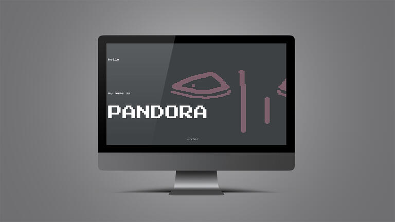 pandora website mockup