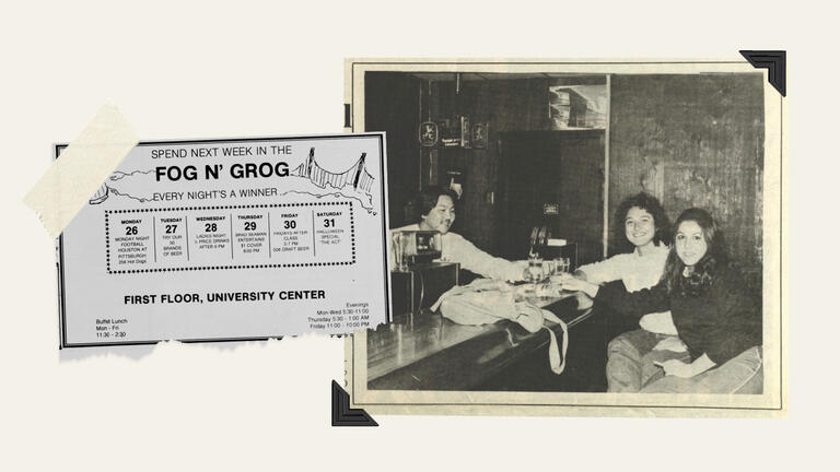 students Pre-game gathering at the Fog ’n Grog