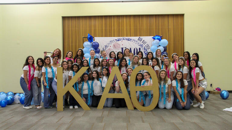 KAO sorority on Pahellenic Bid Day