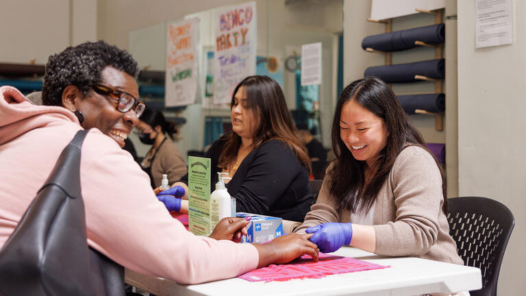 Students volunteer at The Healing Well as part of their hands on health clinic