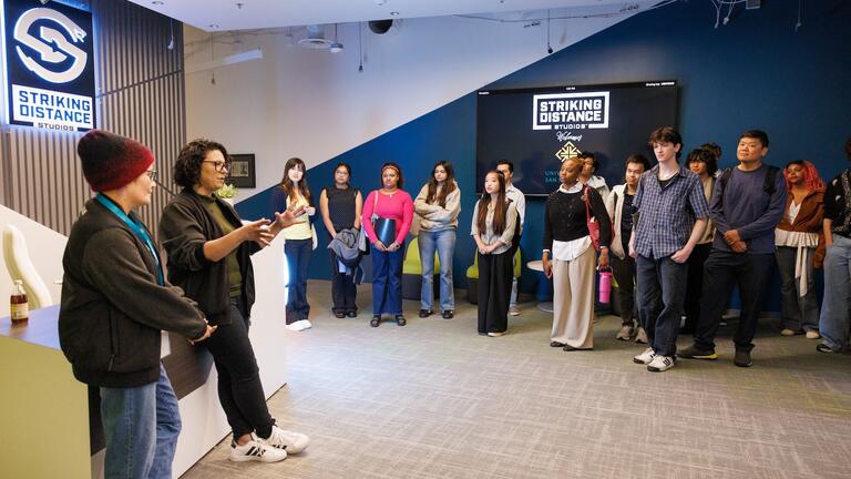 Students on gaming trek