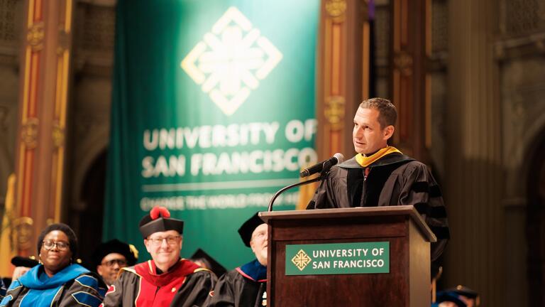 Read the story: San Francisco Mayor Speaks at Commencement, Calls on Graduates to Change the World