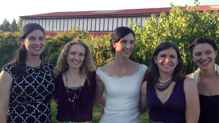 Jennifer Sturdy and friends in 2013