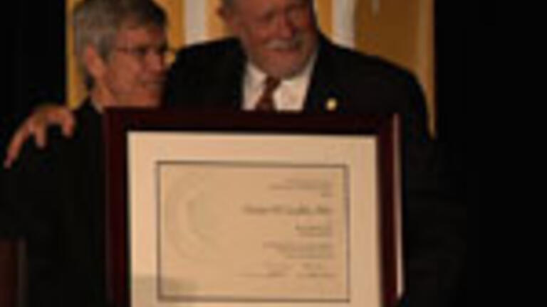 Dr. Charles Geschke presented as the Rev. P. Carlo Rossi, S.J. Entrepreneurial Chair