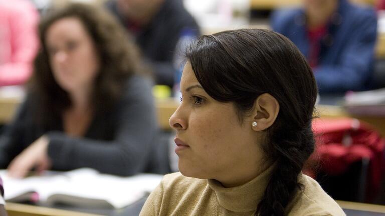 Students in a lecture