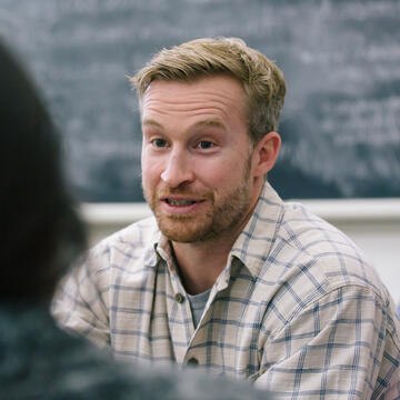 Student speaking in class