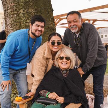 USF family at outdoor event