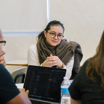 Students in a school counseling class at USF