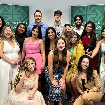 Matt Rodocker with classmates