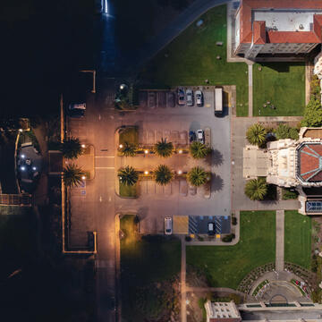 Aerial view of USF Lone Mountain