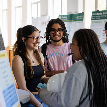 Students in the engineering hive