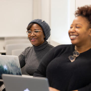 students in class at the OC campus