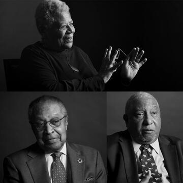 Minnijean Brown-Trickey, Clarence B. Jones, and Rev. Bernard Lafayette