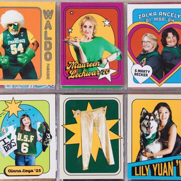 superfans cards on display in a binder