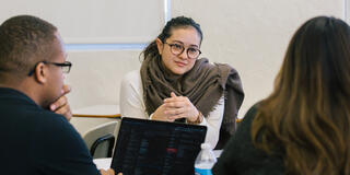 Students in a school counseling class at USF