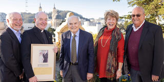 Robert J. Grassilli Jr., Rev. Paul J. Fitzgerald, Jack Fitzpatrick, Christine Whelan, and Michael J. King