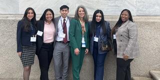 USF SONHP students with Dean Eileen Fry-Bowers