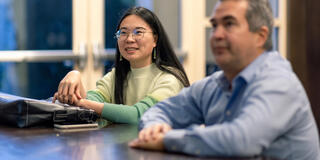 USF student participating and listening in class