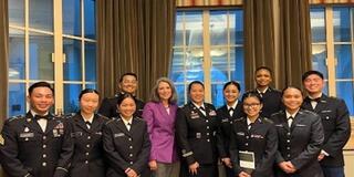 Attendees at ROTC dining-in event