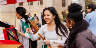 Student at Day of the Dons campus carnival