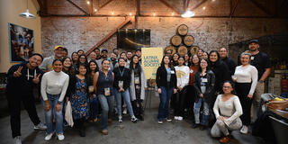 LatinX Alumni Society at a margarita-making workshop