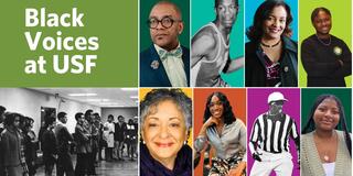 Black Voices at USF collage featuring participants highlighted in the story